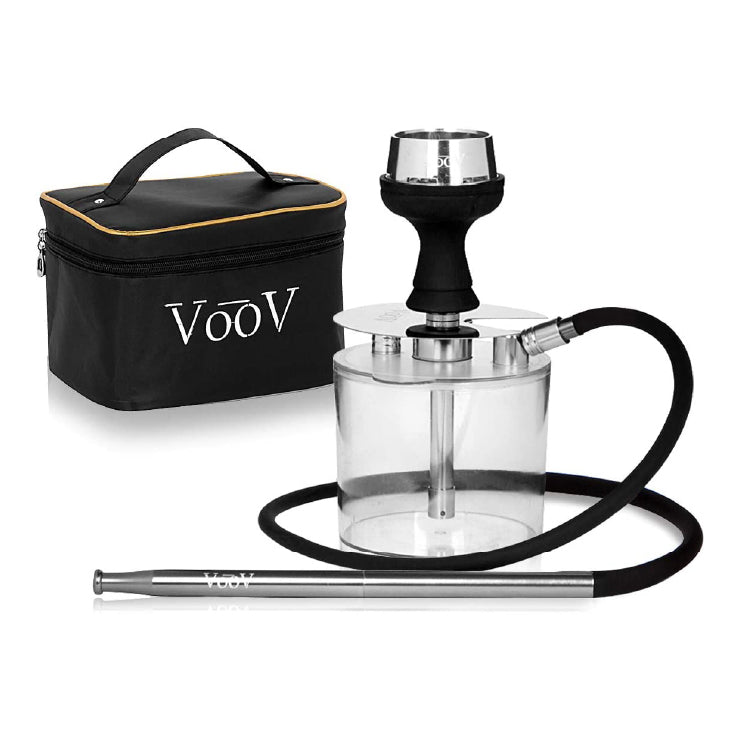 VooV Modern Acrylic Hookah Set with Carrying Case - Acrylix